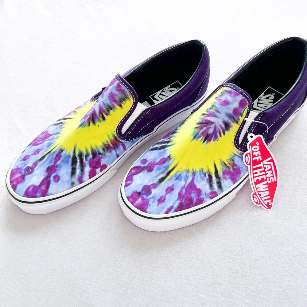 SOLD. Vans Tie Dye Classic Slip On Shoes - Picture 5 of 6
